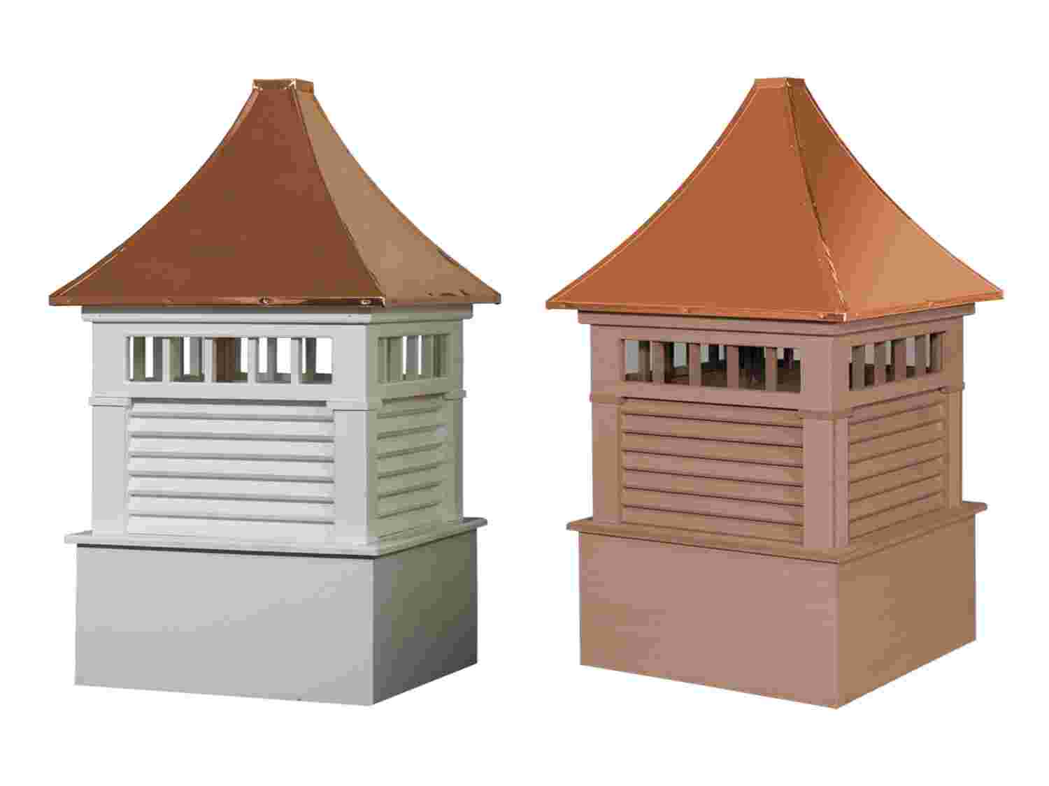 Norwood Cupola - Square with Windows & Louvers
