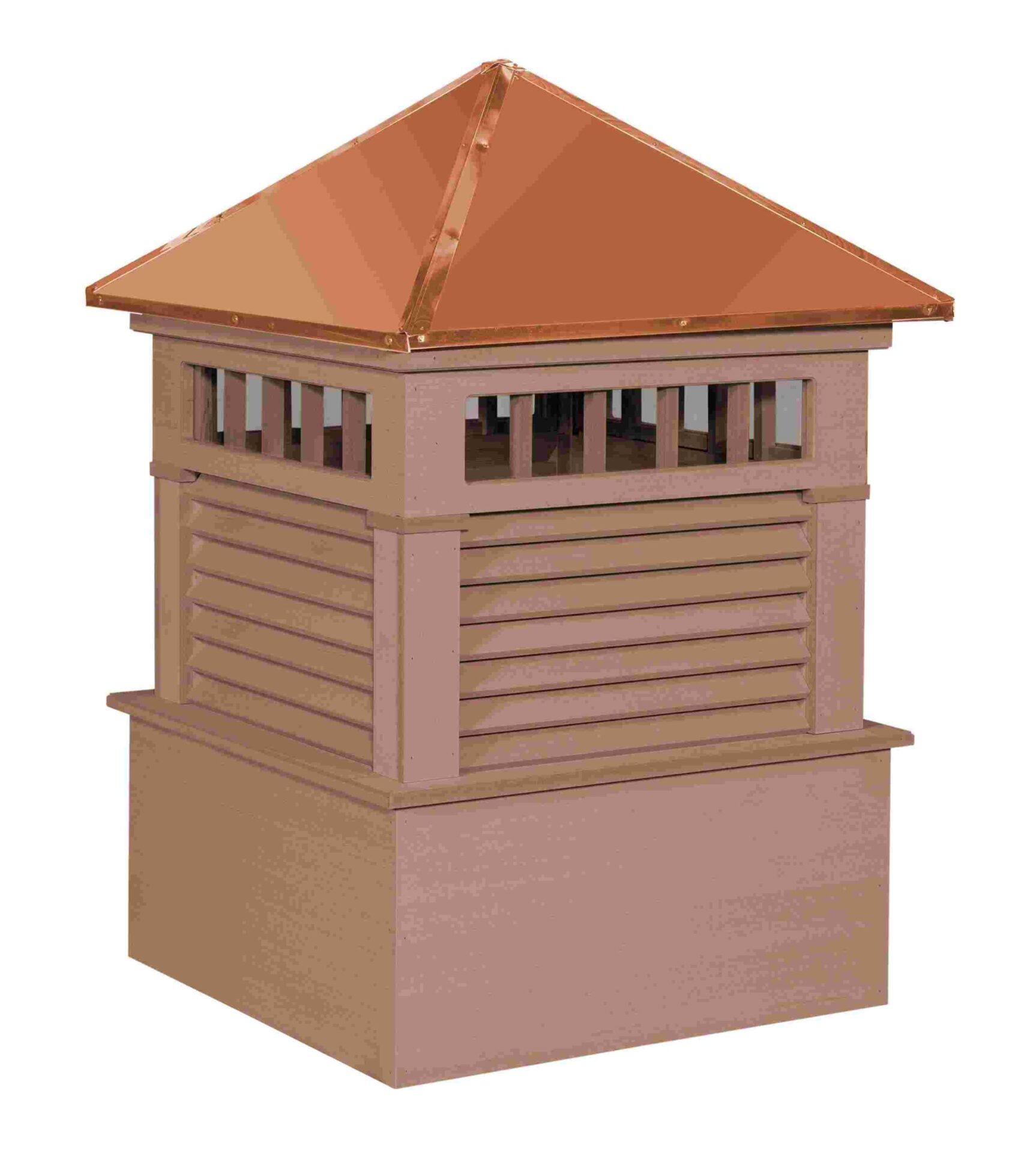 Waterford Cupola - Square with Windows & Louvers - Image 4