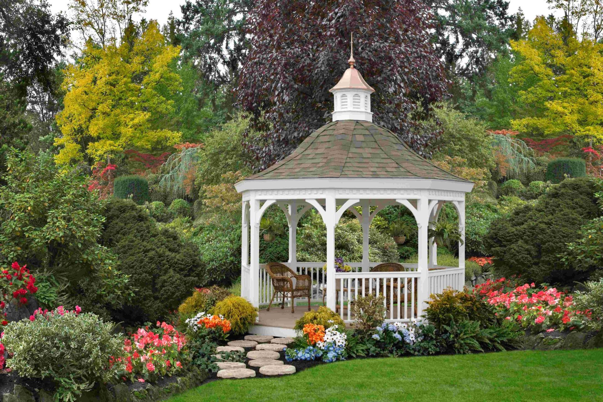 Pinnacle Gazebo Cupola - Octagon with Arch Louvres - Image 4