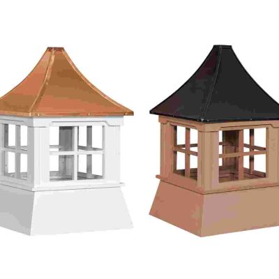 Victorian Shed Cupola – Square with Windows