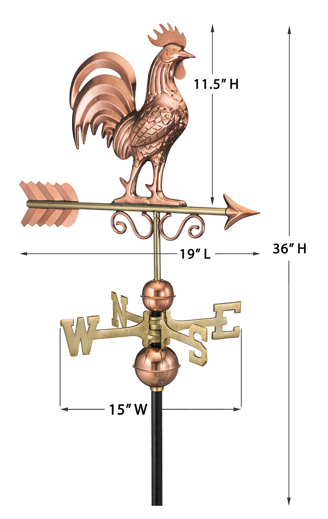 Bantam Rooster Weathervane - Image 4