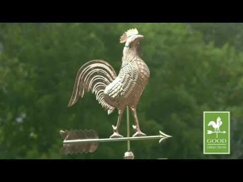 Large Rooster Weathervane - Pure Copper - Image 3