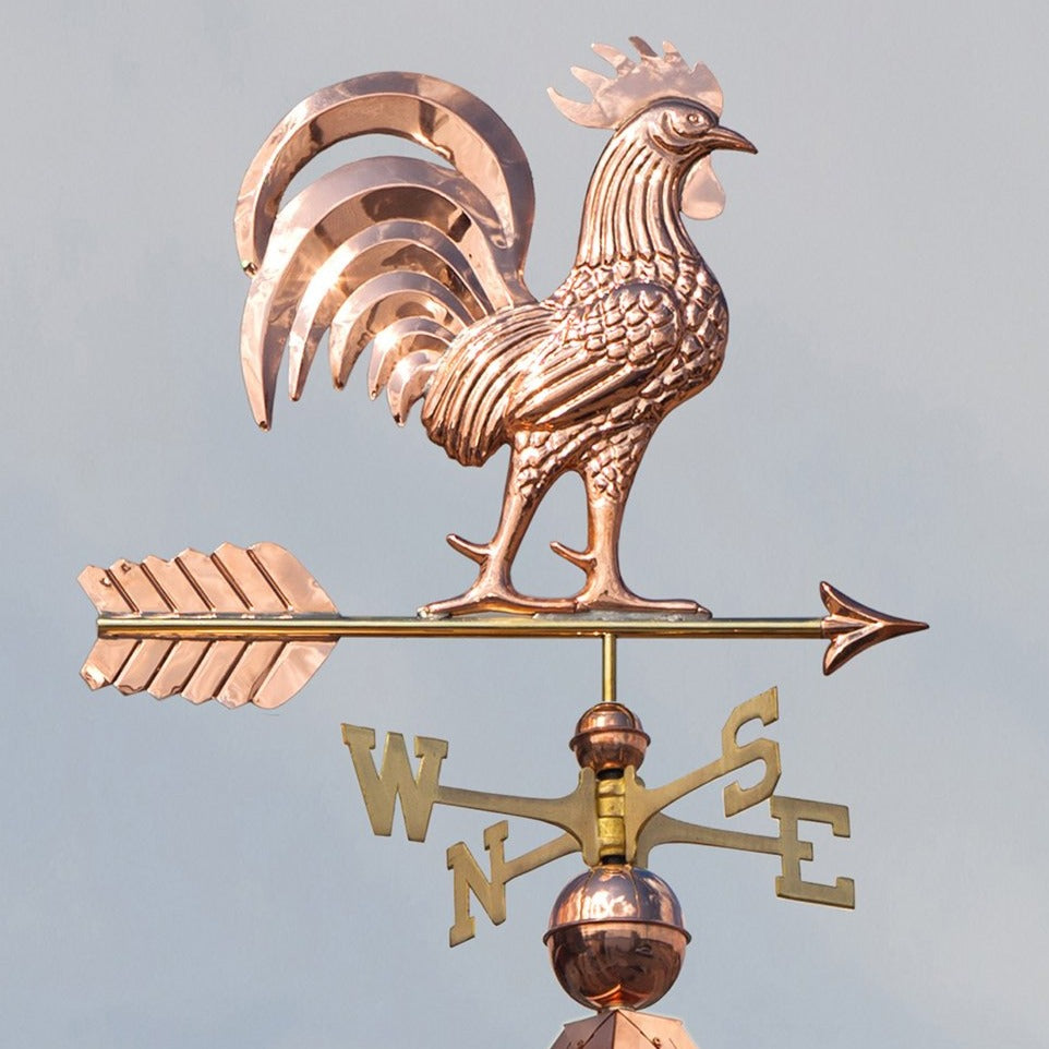 Proud Rooster Weathervane - Pure Copper - Image 2