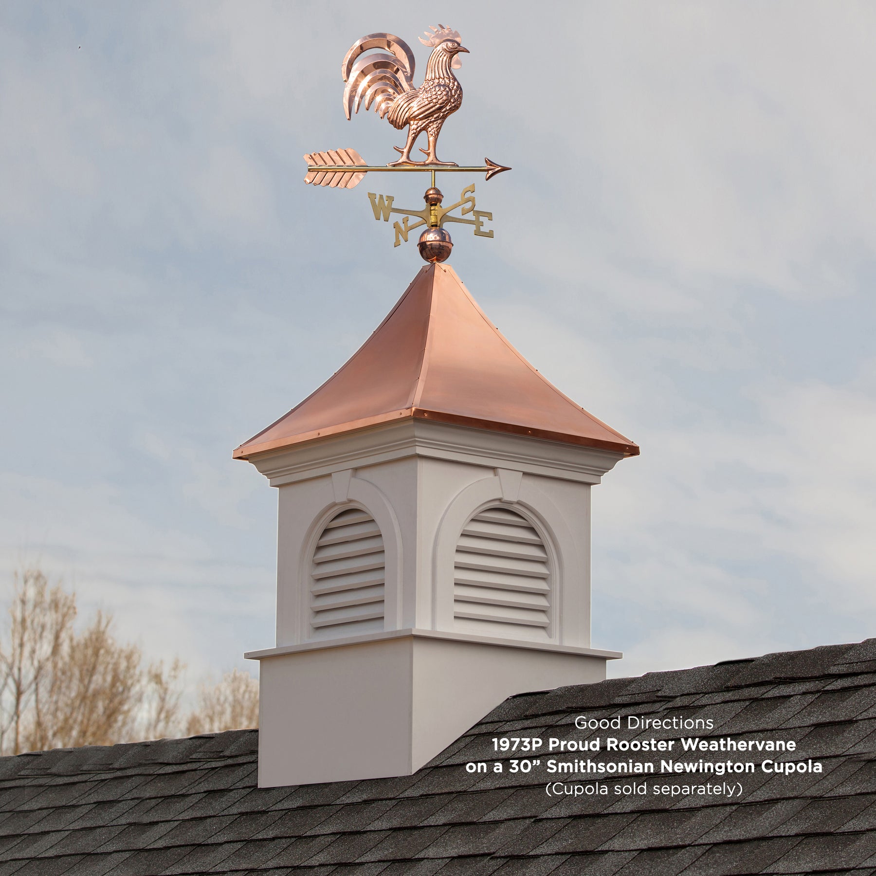 Proud Rooster Weathervane - Pure Copper - Image 5