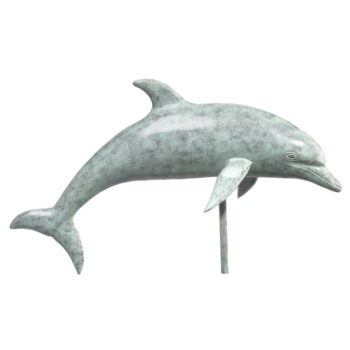 Dolphin Weathervane - Blue Verde Copper - Image 4