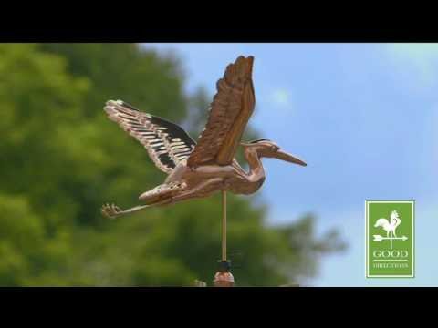Blue Heron Weathervane - Pure Copper - Image 3