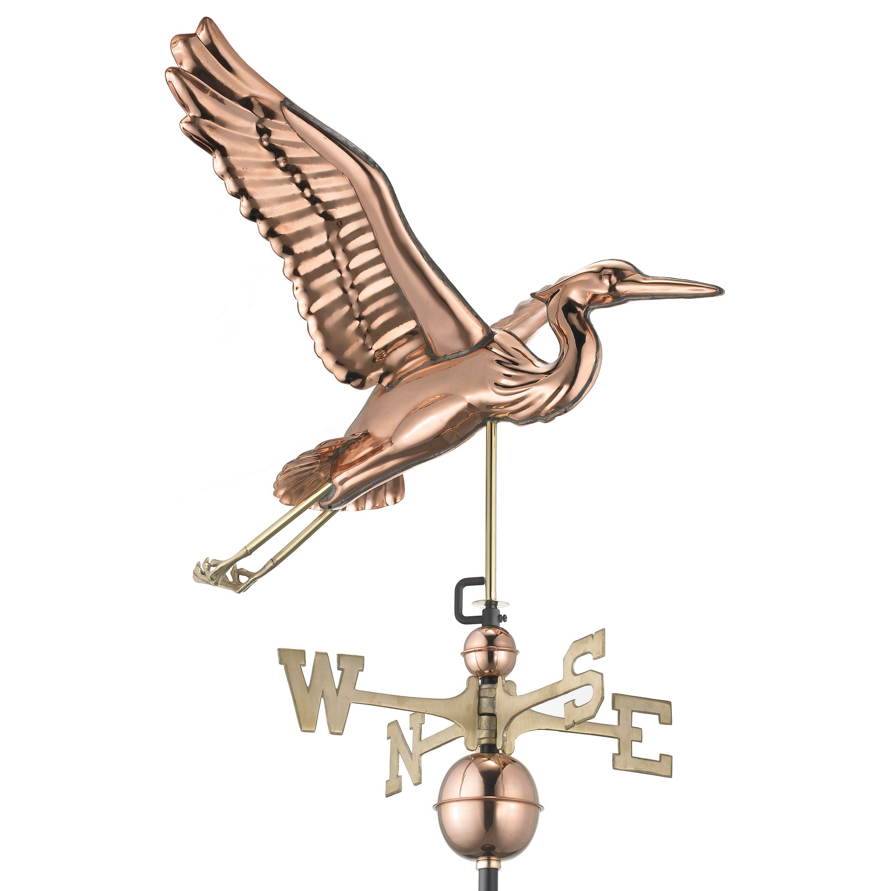 Blue Heron Weathervane - Pure Copper - Image 5