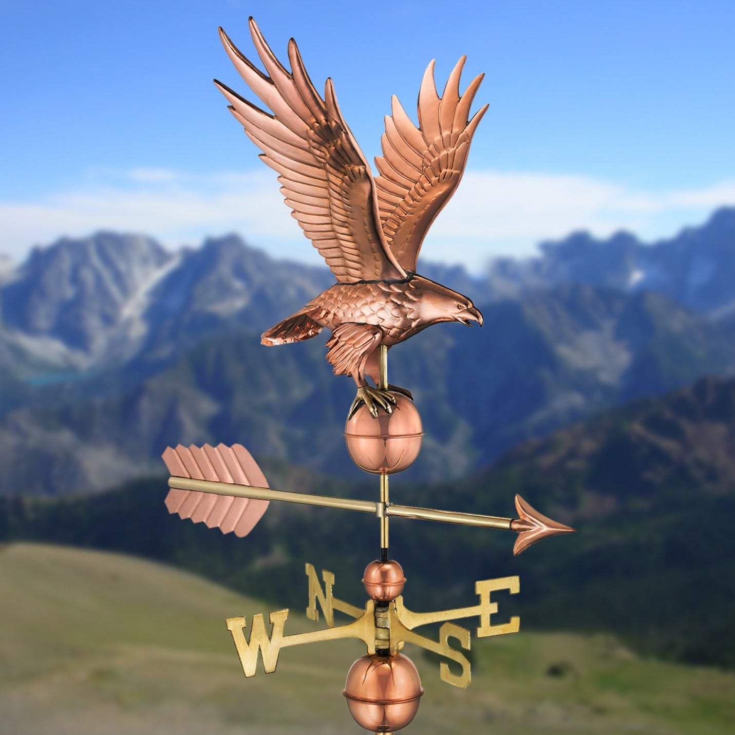 Freedom Eagle Weathervane - Pure Copper - Image 2