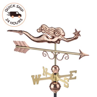 Little Mermaid Weathervane – Pure Copper