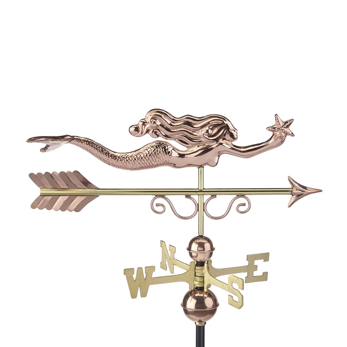 Little Mermaid Weathervane - Pure Copper - Image 3