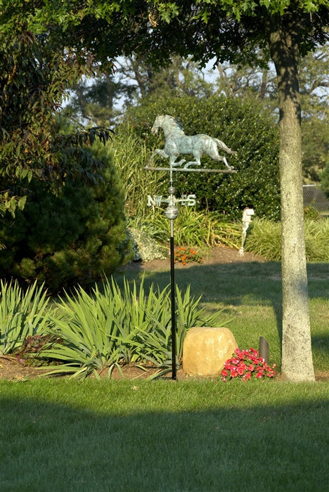 Horse Weathervane with Arrow - Blue Verde Copper - Image 6