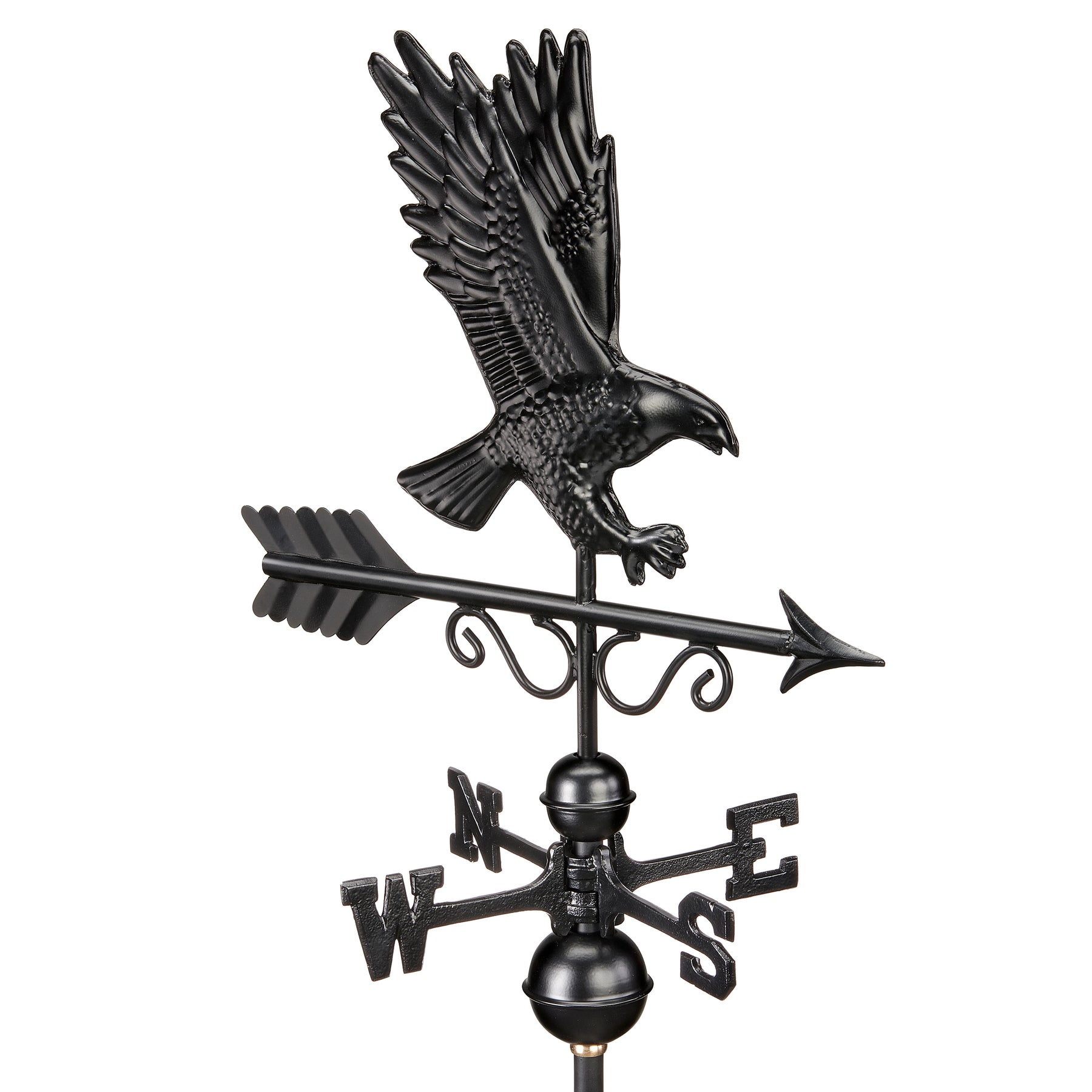 Black Majestic Eagle Weathervane - Copper with Black Finish - Image 3