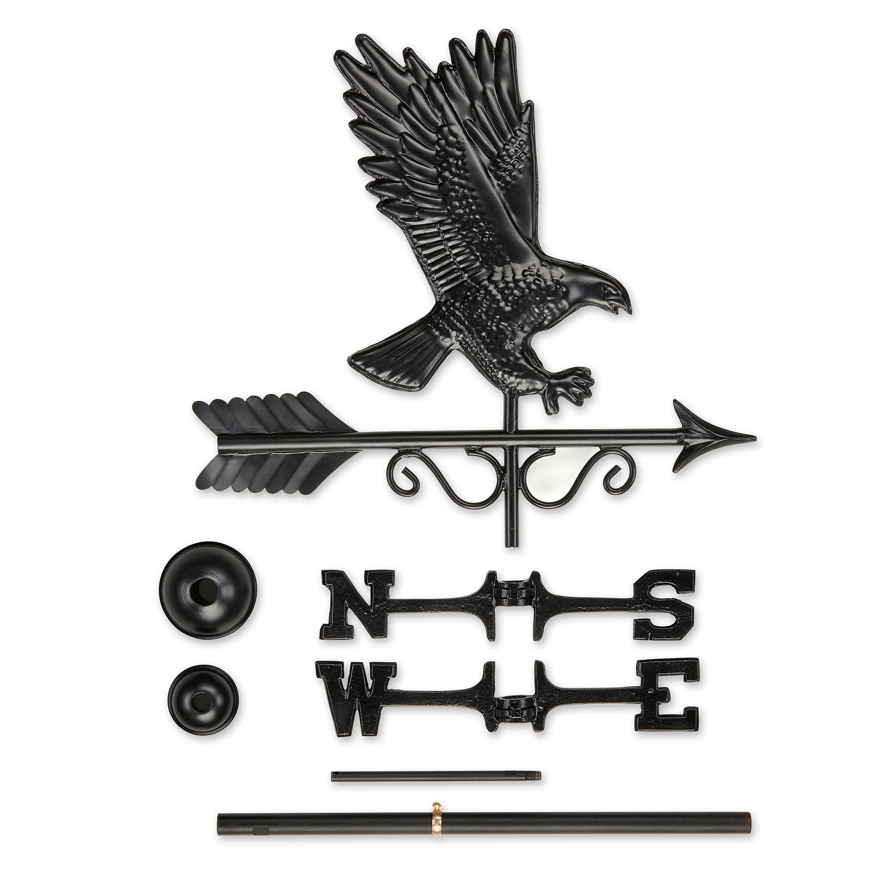 Black Majestic Eagle Weathervane - Copper with Black Finish - Image 6