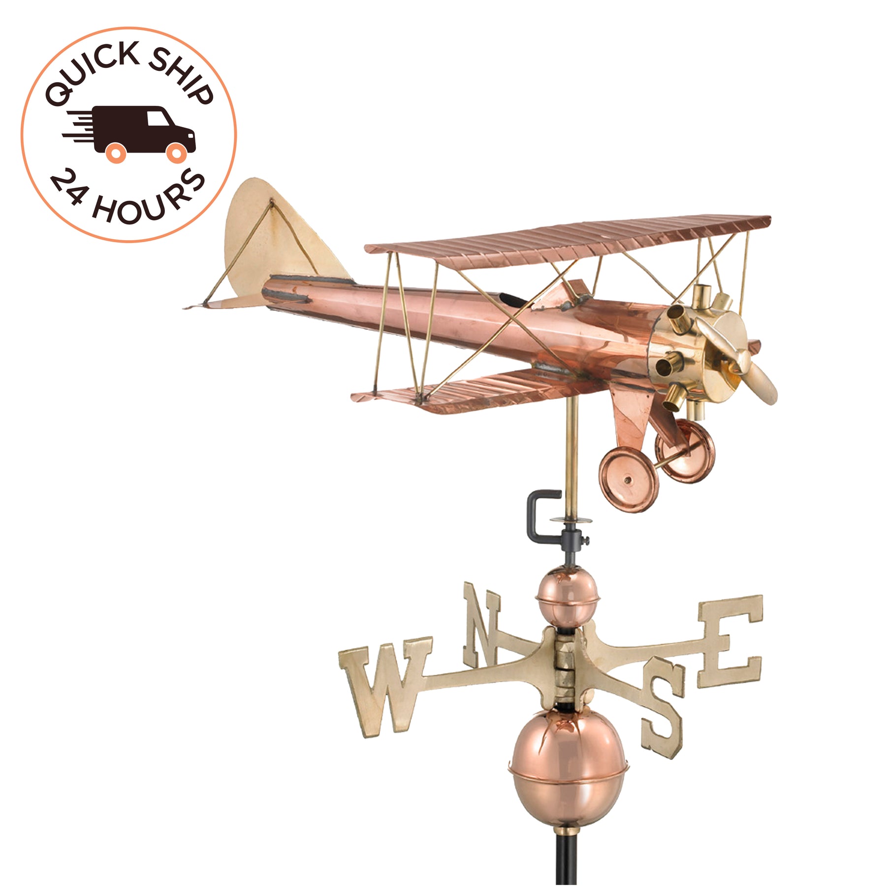 Biplane Weathervane