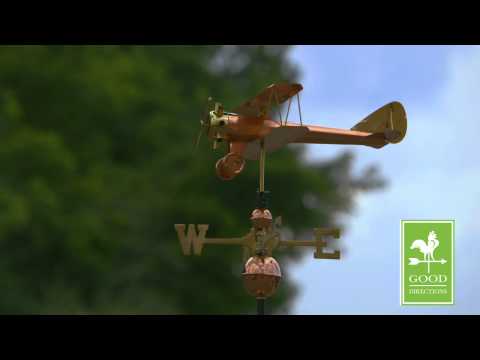 Biplane Weathervane - Pure Copper - Image 3