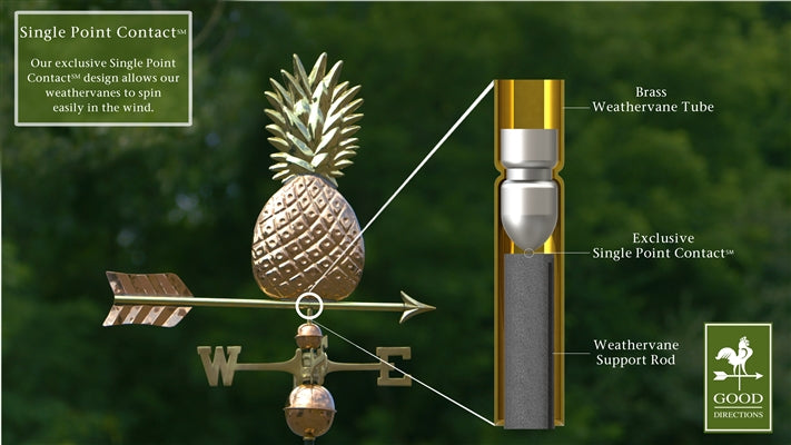 Pineapple Weathervane - Pure Copper - Image 4