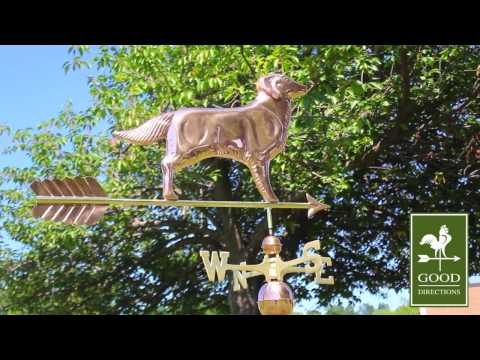 Golden Retriever Weathervane with Arrow - Image 3