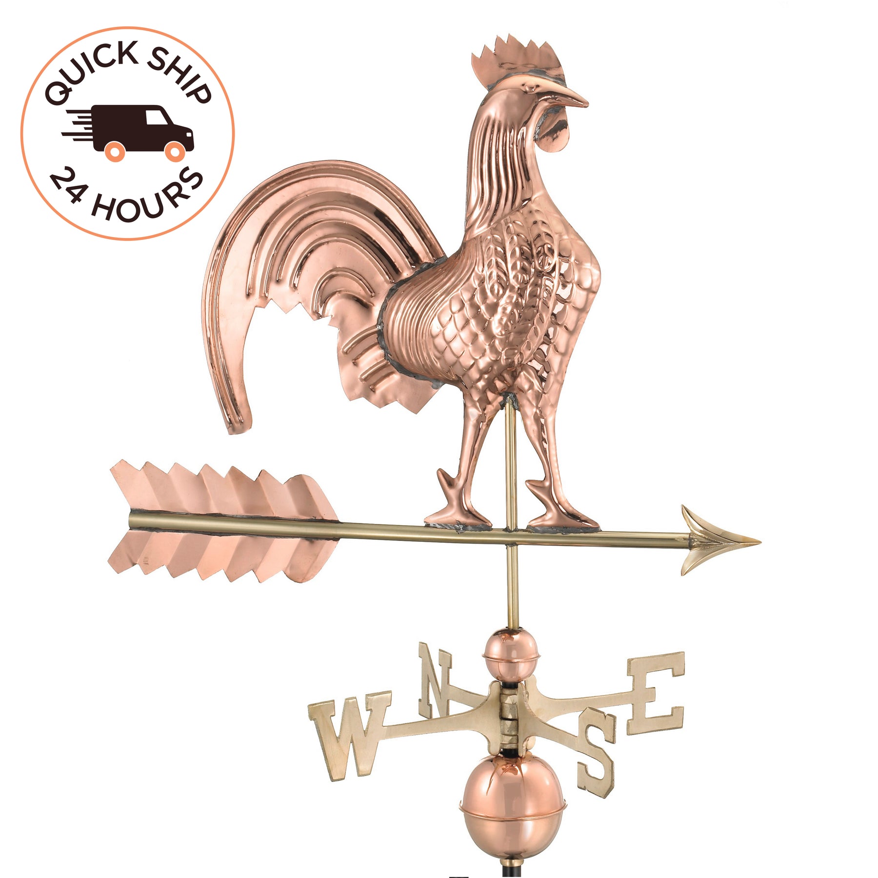 Rooster Copper Weathervane