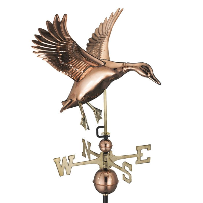 Landing Duck Weathervane - Pure Copper - Image 3