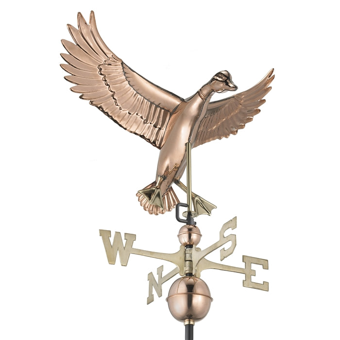 Landing Duck Weathervane - Pure Copper - Image 4