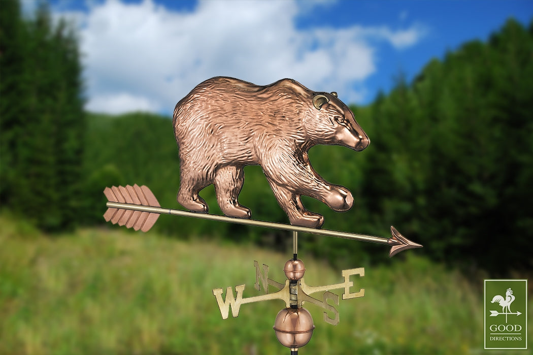 Bear Weathervane with Arrow - Pure Copper - Image 2