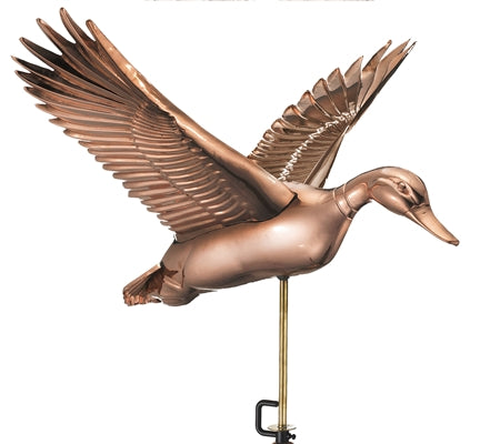 Flying Duck Weathervane - Pure Copper - Image 4
