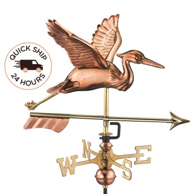 Blue Heron with Arrow Garden Weathervane
