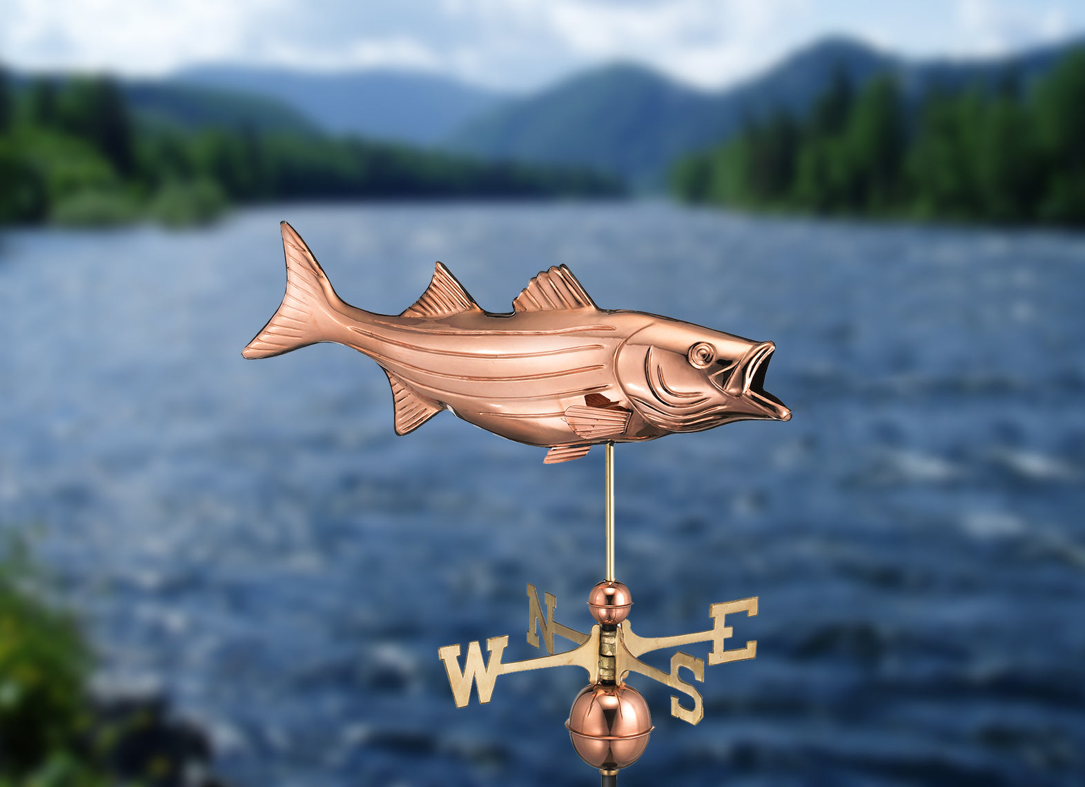 Bass Weathervane - Pure Copper - Image 2