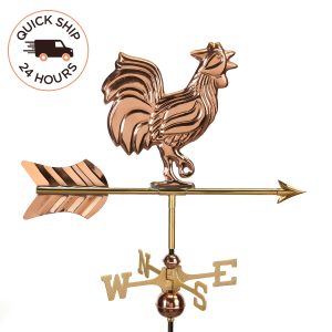 Rooster Garden Weathervane with Garden Pole