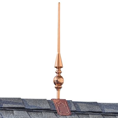 Aragon Finial with Decorative Roof Mount