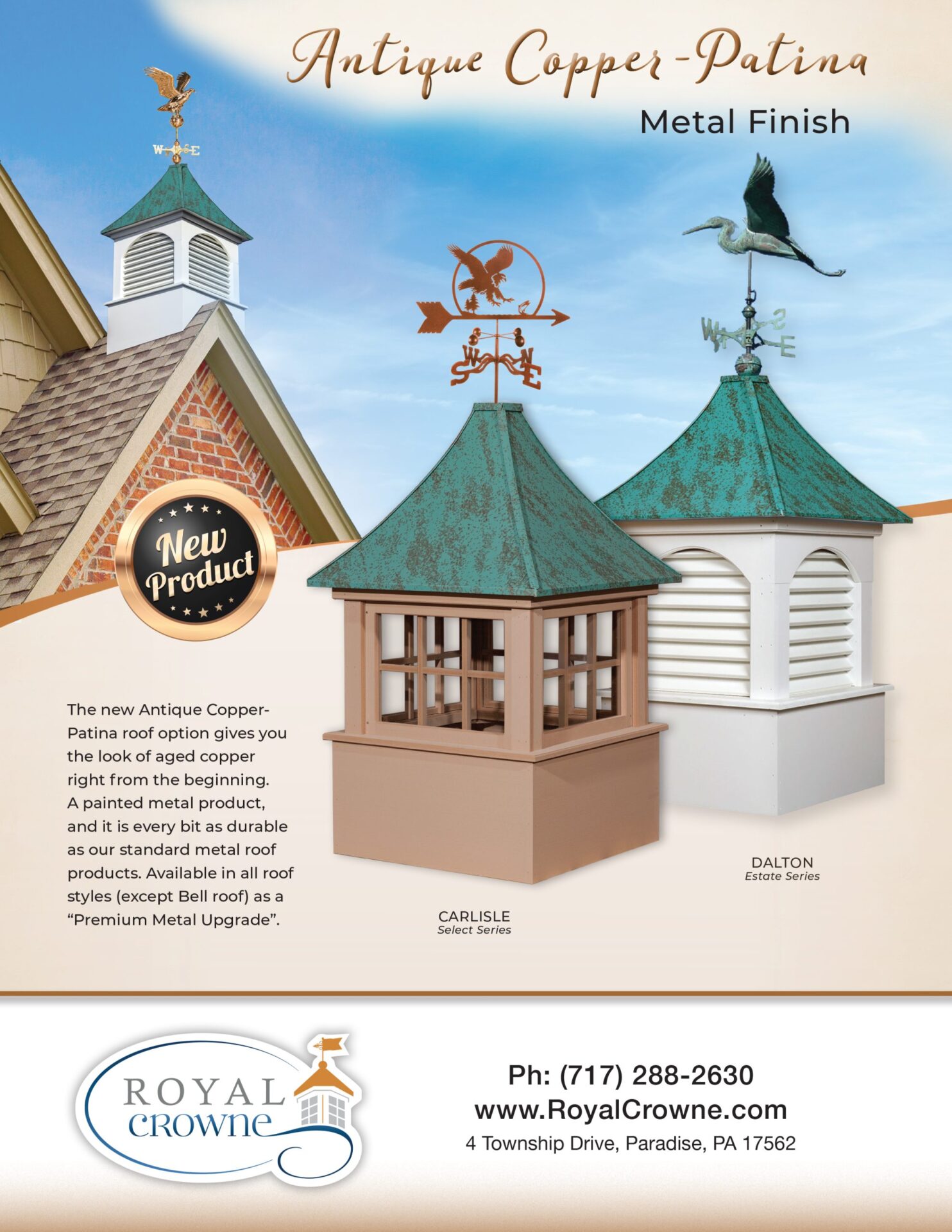 Antique Copper (Patina) Metal Roof Upgrade