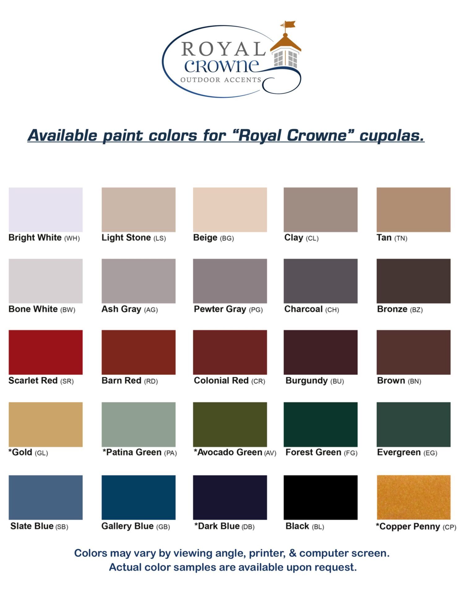 Painted & Stained Cupolas - Image 3