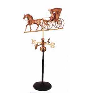 18″ Black Cast Iron Weathervane Display Base