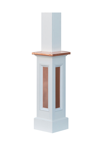 Copper Accents for Lantern and Mailbox Posts