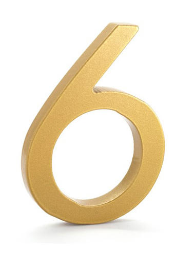 Floating Gold Address Numbers
