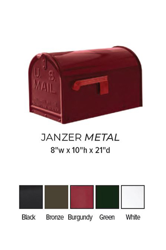 Janzer Aluminum Mailbox