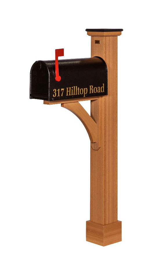 Sante Fe Poly-Woodgrain Mailbox Post
