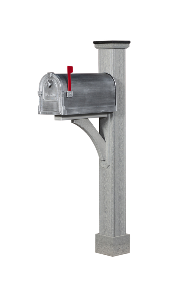Sante Fe Poly-Woodgrain Mailbox Post
