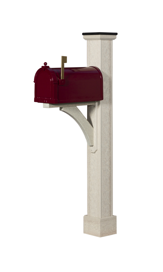 Sante Fe Poly-Woodgrain Mailbox Post