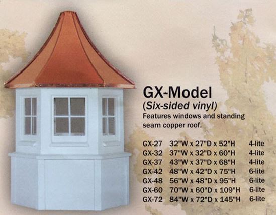 GX-Model Cupola - Six-Sided with Windows & Pagoda Roof