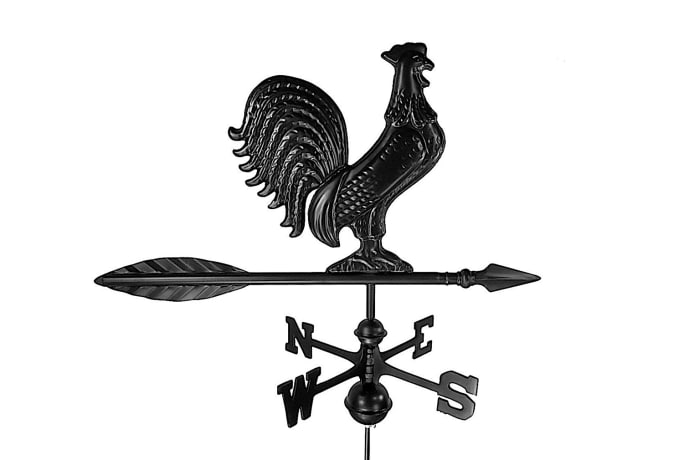 Dalvento 25" Rooster Weathervane with Traditional Directionals - Image 5