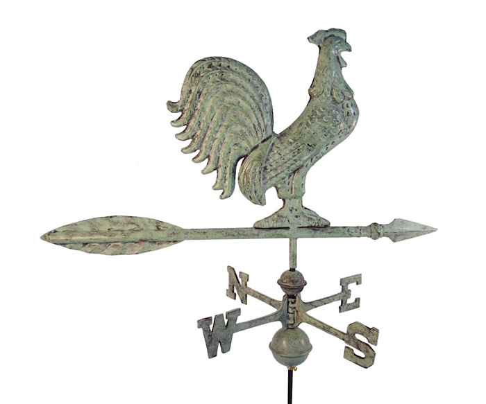Dalvento 25" Rooster Weathervane with Traditional Directionals - Image 3