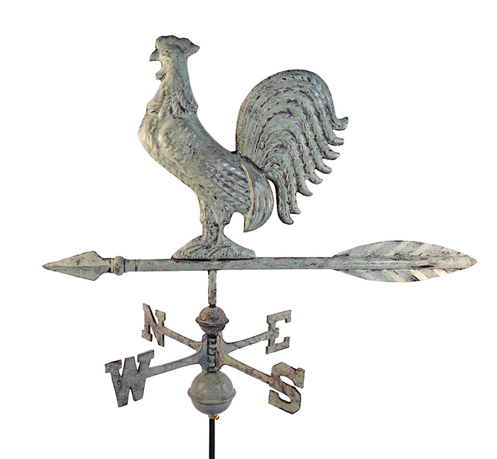 Dalvento 25" Rooster Weathervane with Traditional Directionals - Image 4