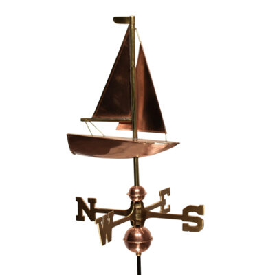 Dalvento 11″ Sailboat Weathervane with Traditional Directionals