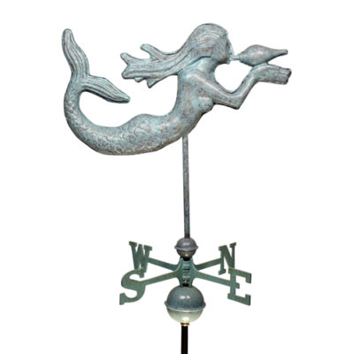Dalvento 24″ Mermaid Weathervane with Traditional Directionals