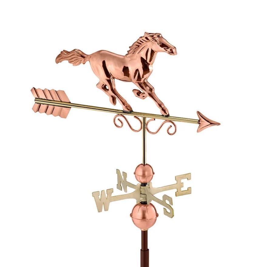 Majestic Horse Pure Copper Weathervane